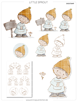 emmapünktchen ® - DigiStamp Little Sprout