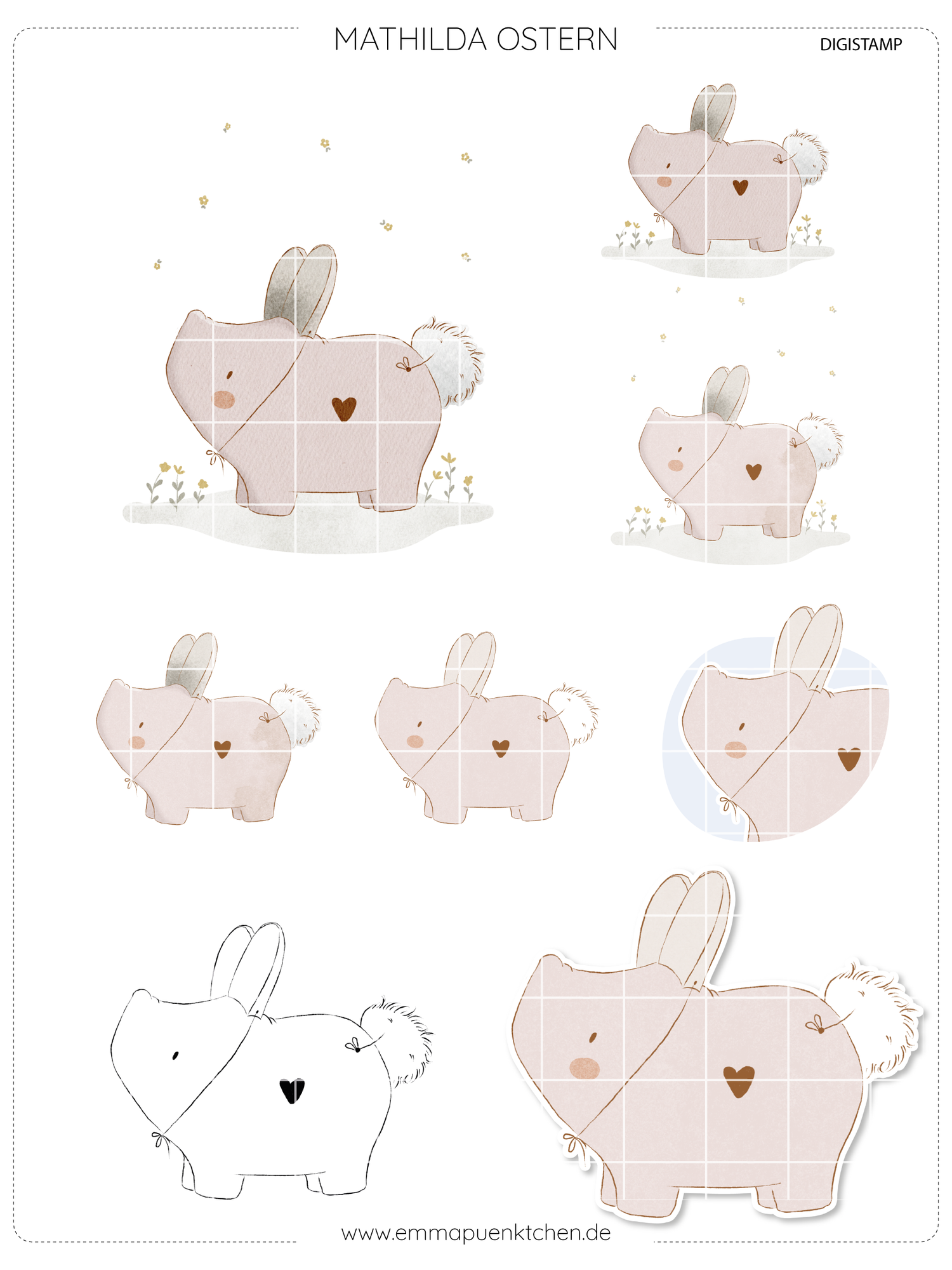 emmapünktchen ® - DigiStamp Mathilda Ostern