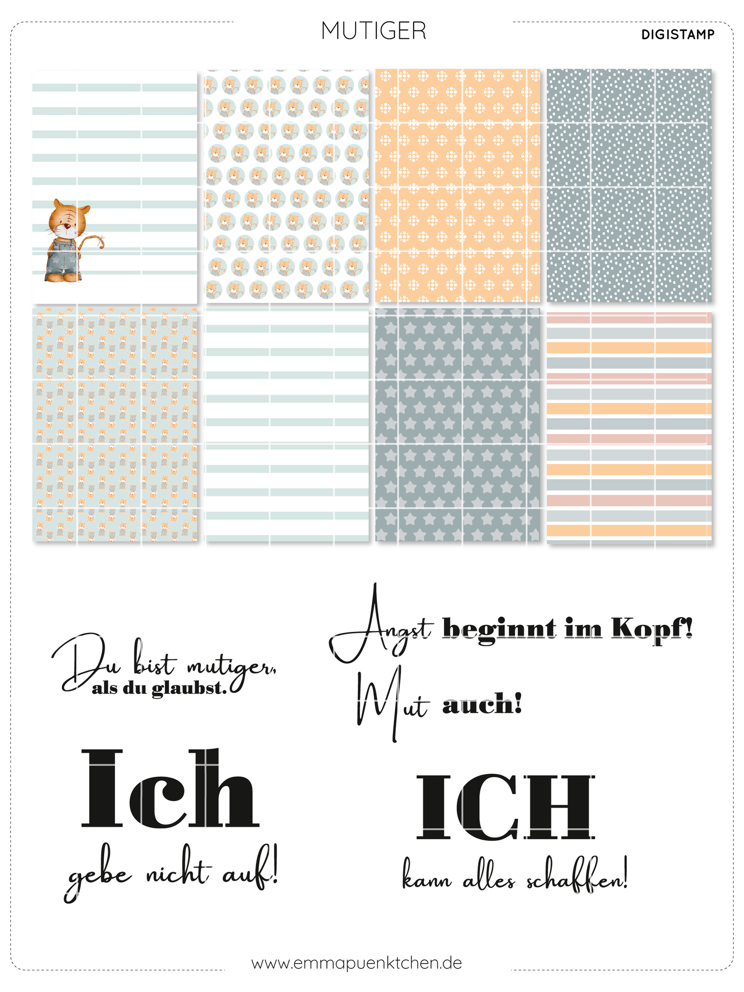 emmapünktchen ® - DigiStamp Mutiger