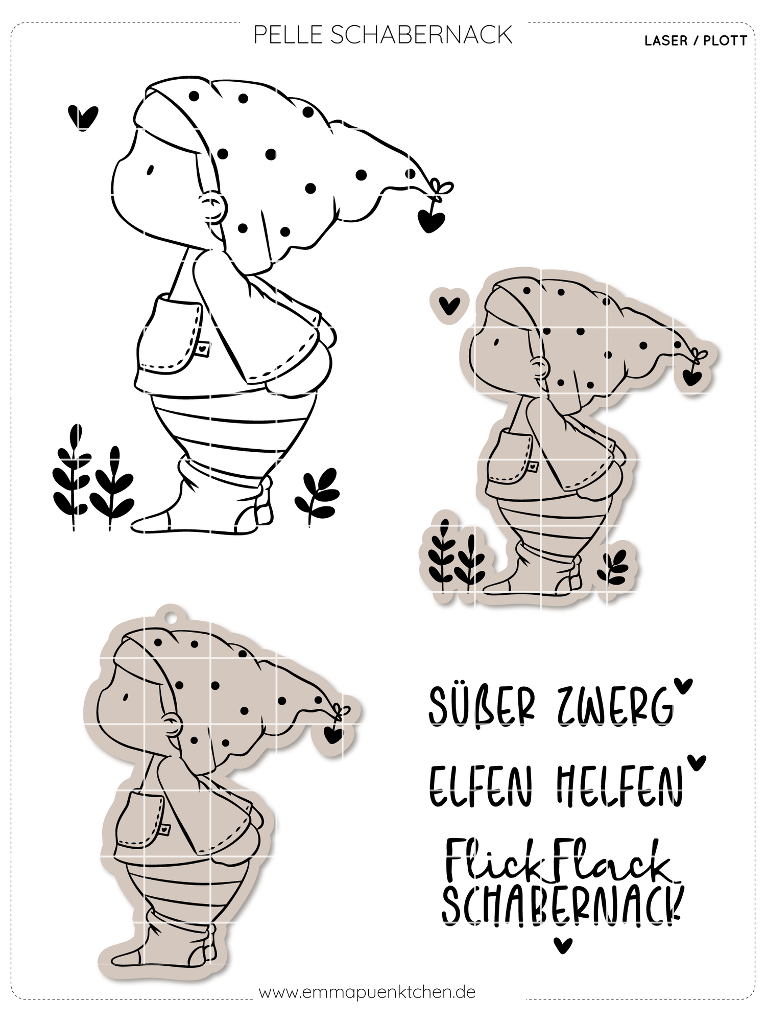 emmapünktchen ®  - Laser- Plottdatei Pelle Schabernack