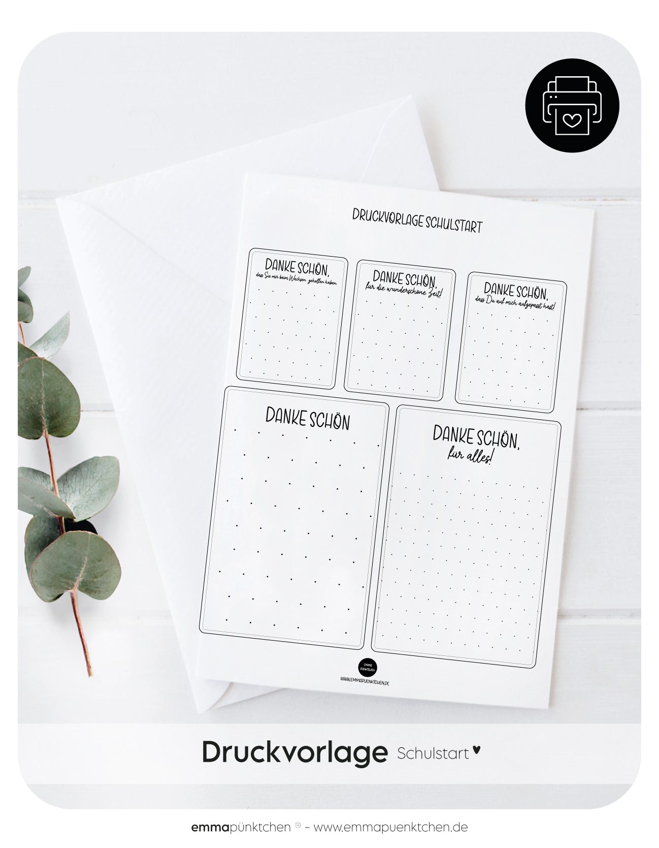 emmapünktchen ® craft template - Back to school
