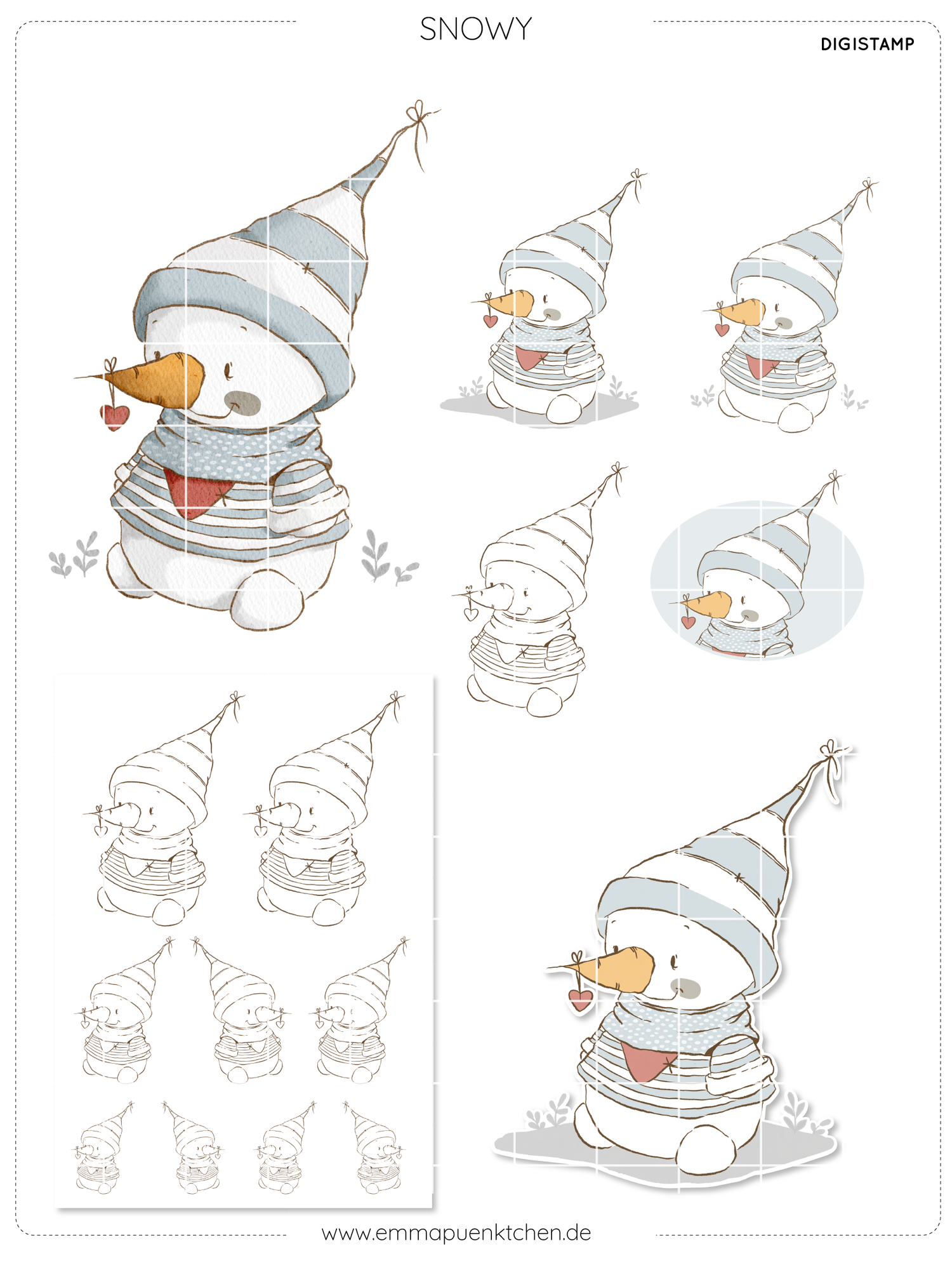 emmapünktchen ® - DigiStamp Snowy