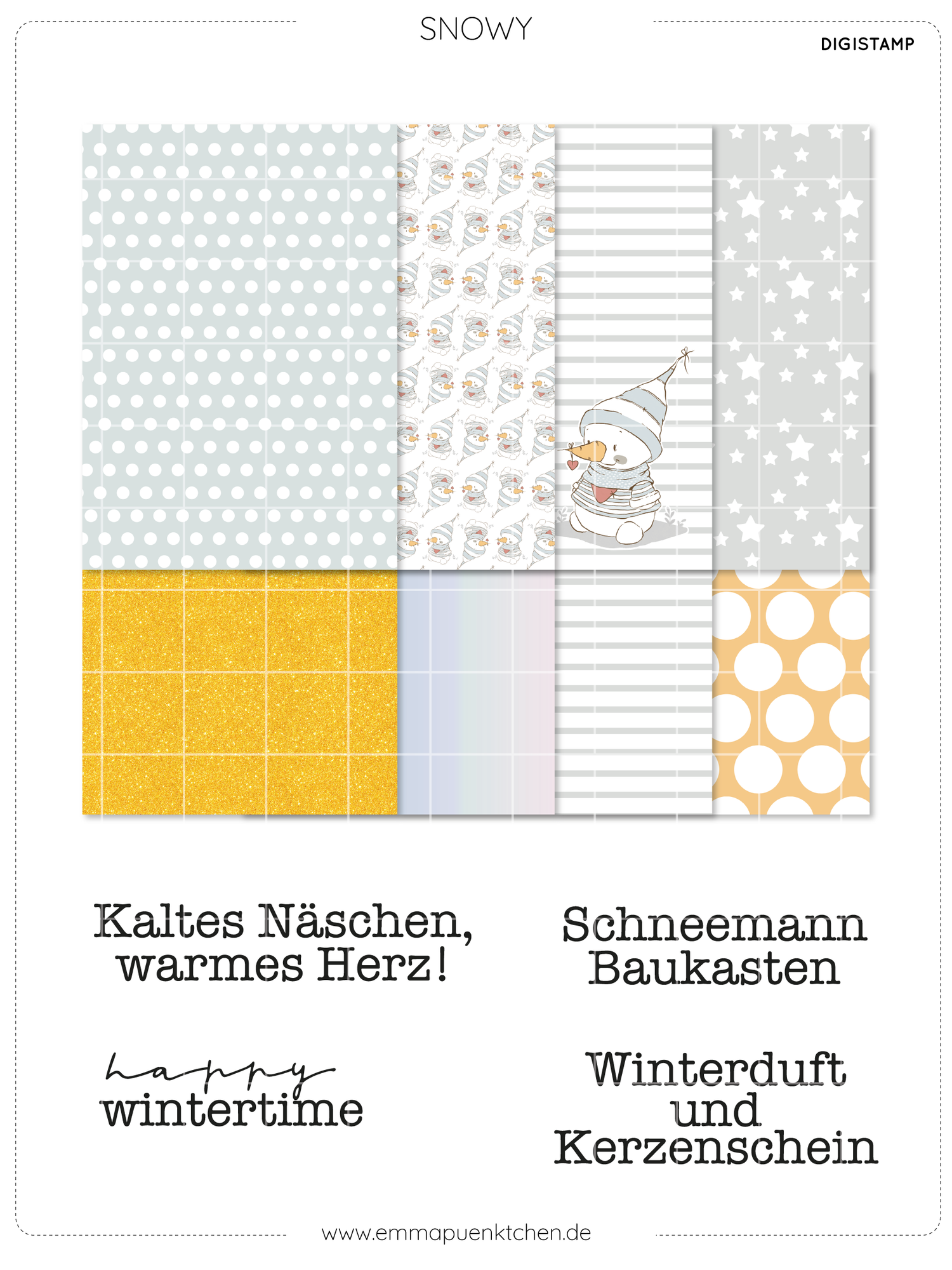 emmapünktchen ® - DigiStamp Snowy
