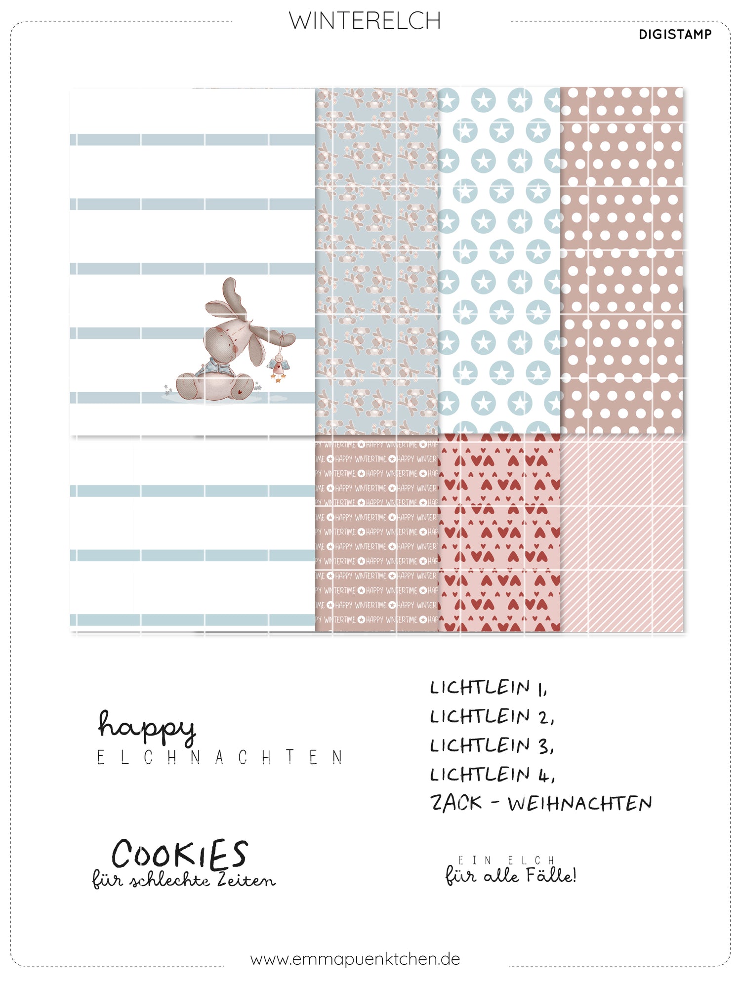 emmapünktchen ® - DigiStamp Winterelch