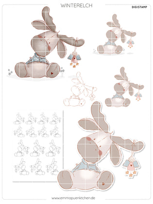 emmapünktchen ® - DigiStamp Winterelch