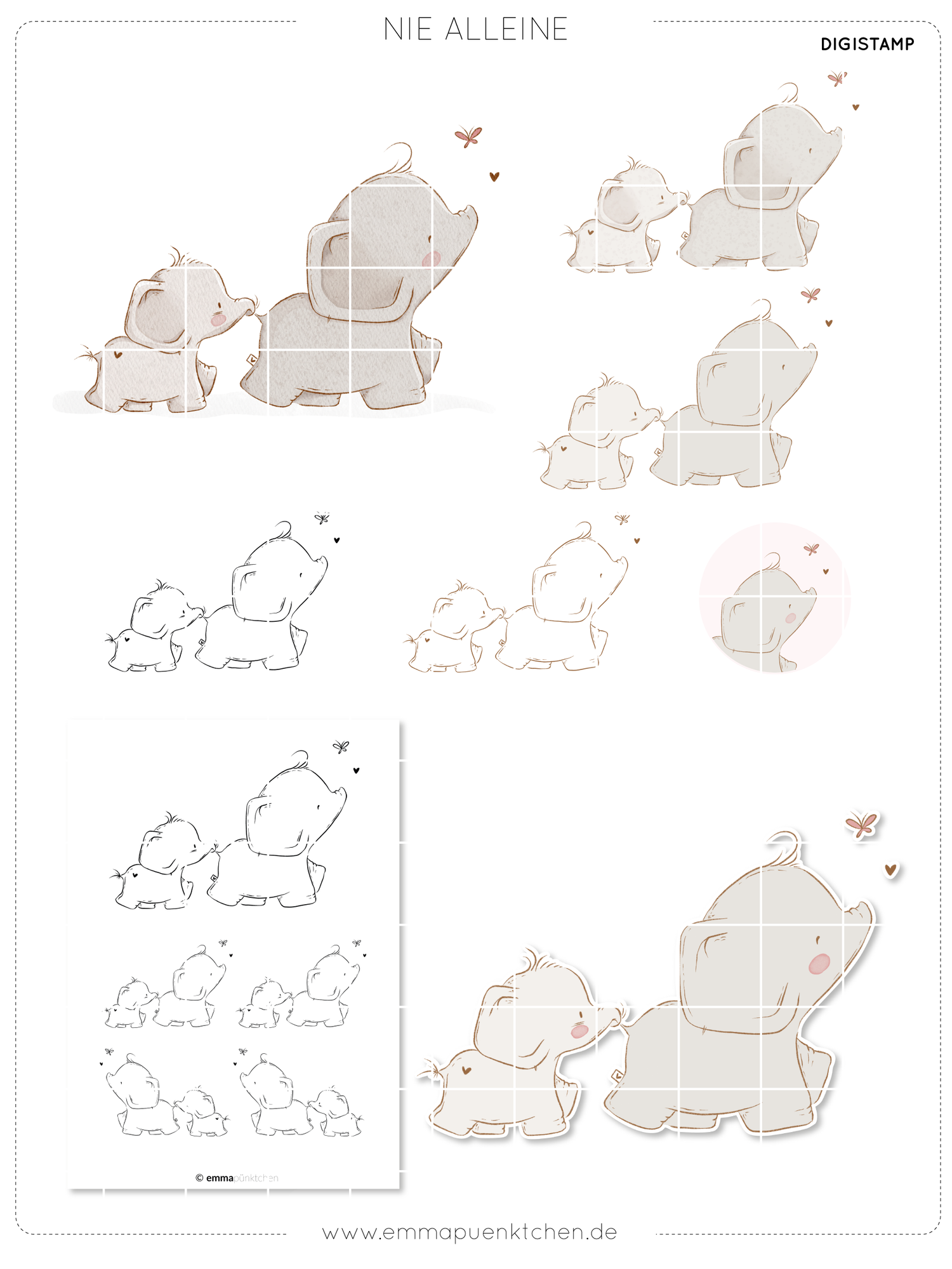 emmapünktchen ® DigiStamp - Never alone