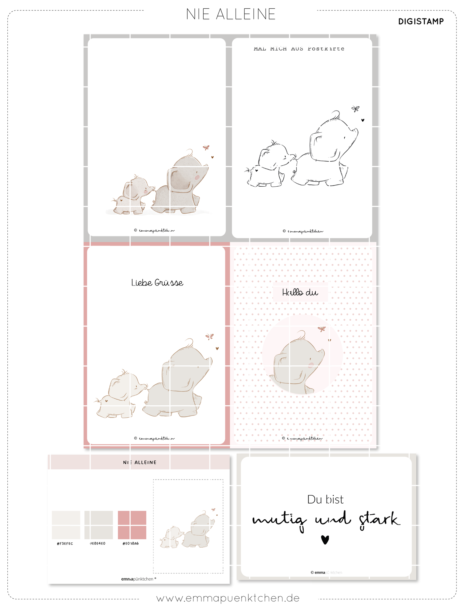 emmapünktchen ® DigiStamp - Never alone