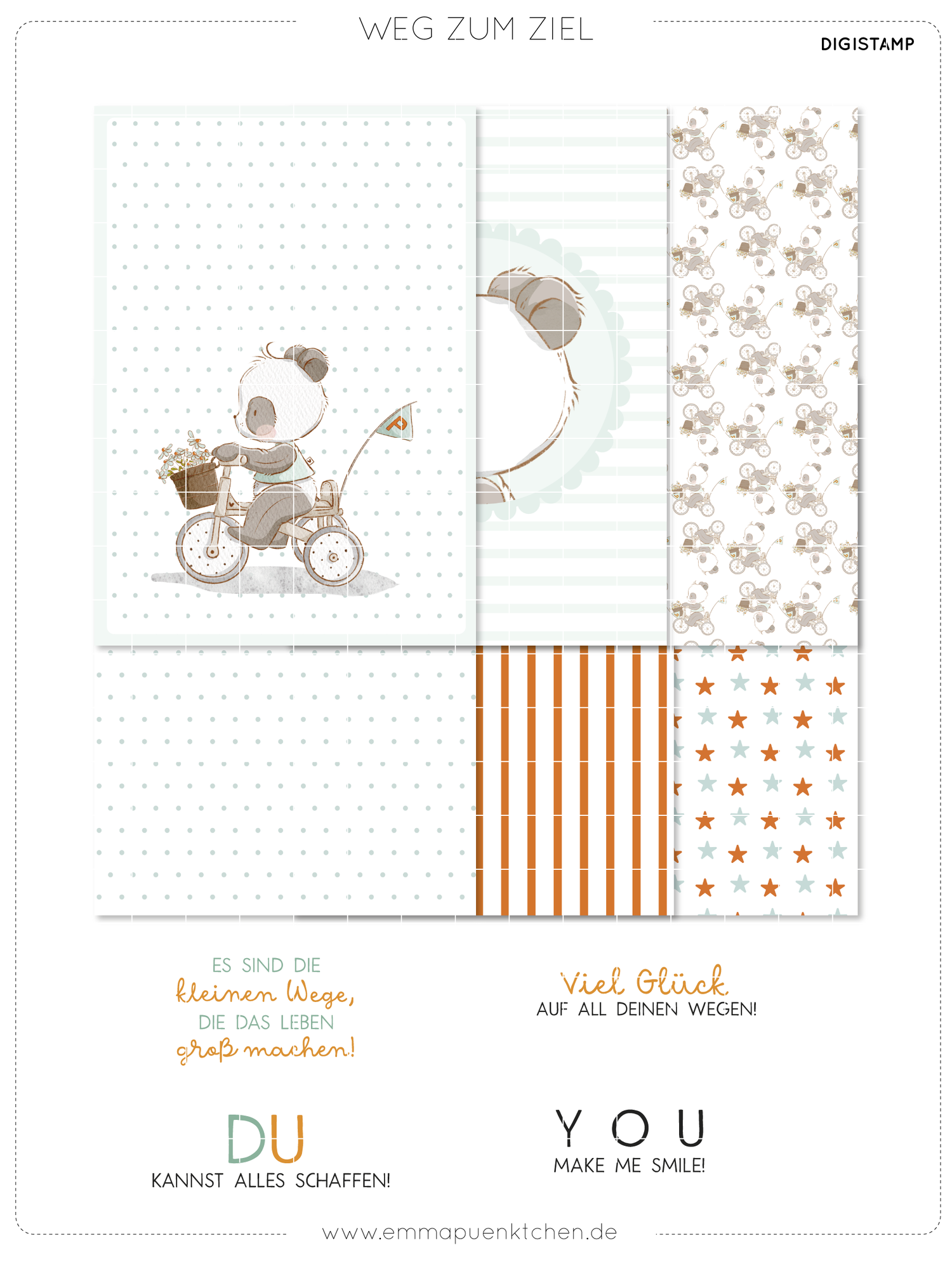 emmapünktchen ® DigiStamp - Way to the goal