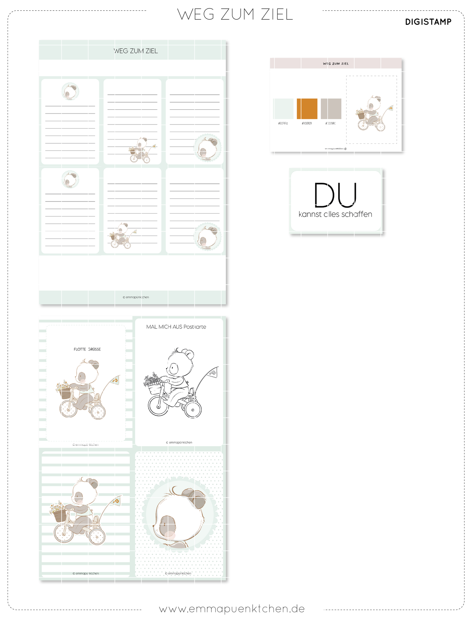 emmapünktchen ® DigiStamp - Way to the goal