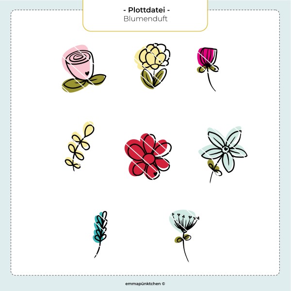 emmapünktchen ® - blumenduft Plottdatei