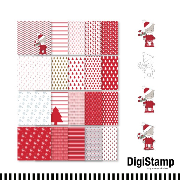 emmapünktchen ® - Weihnachten all over DigiStamp