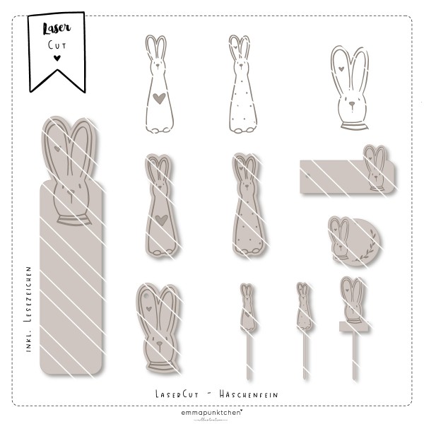emmapünktchen ® - häschenfein LaserCut