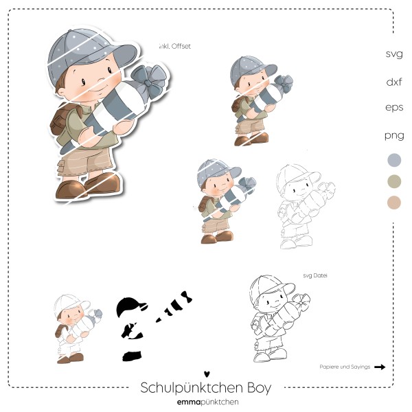 emmapünktchen ® - Schulpünktchen Boy ProStamp