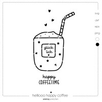 emmapünktchen ® - helllooo happy coffee Lasercut