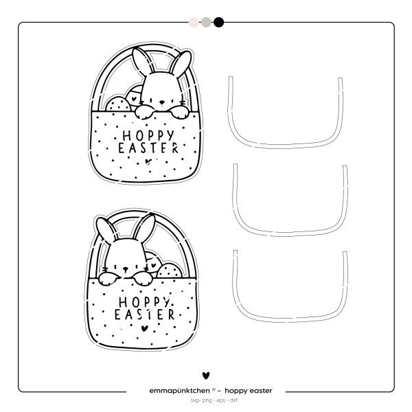 emmapünktchen ® - Hoppy Easter Lasercut