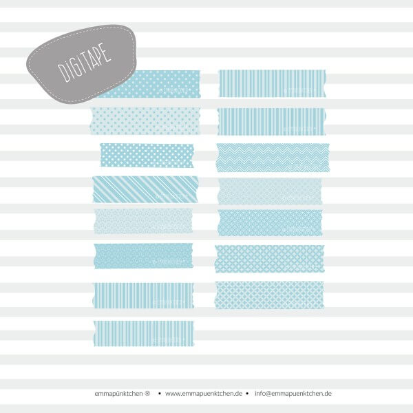 emmapünktchen ® - DigiTape türkis
