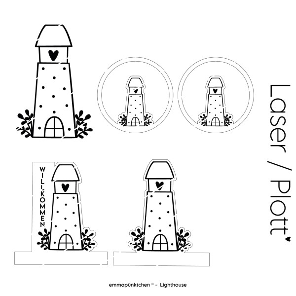 emmapünktchen ® - Lighthouse LASER / PLOTT