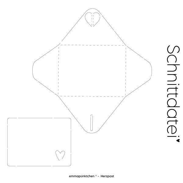 emmapünktchen ® - Herzpost PaperCut