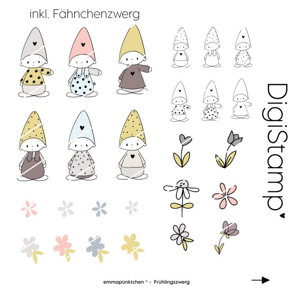 emmapünktchen ® - Frühlingszwerg DigiStamp