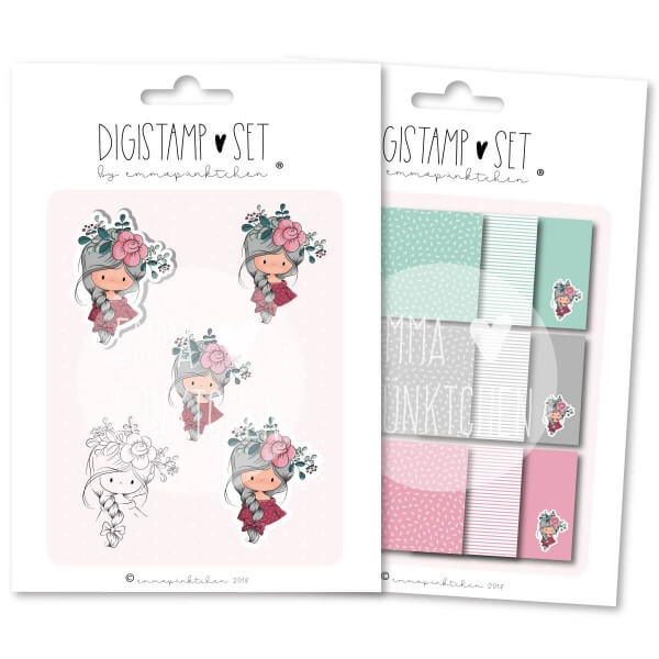 emmapünktchen ® - petite fleur DigiStamp Set