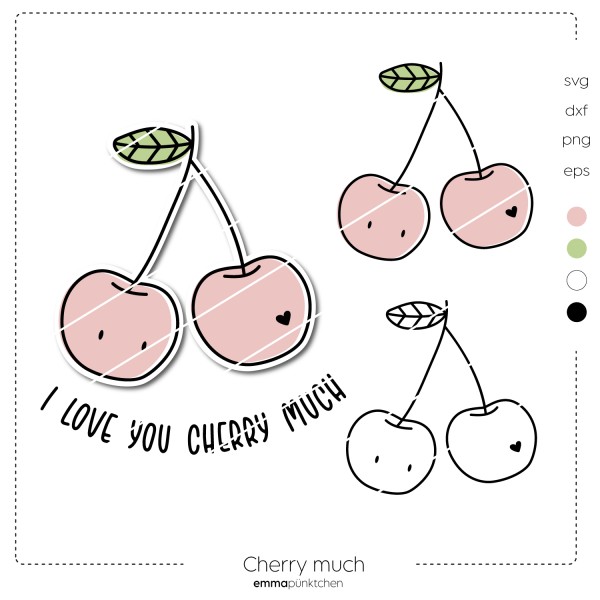 emmapünktchen ® - helllooo Cherry Much HERZPÜNKTCHEN ®