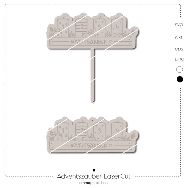 emmapünktchen ® - Adventszauber LaserCut