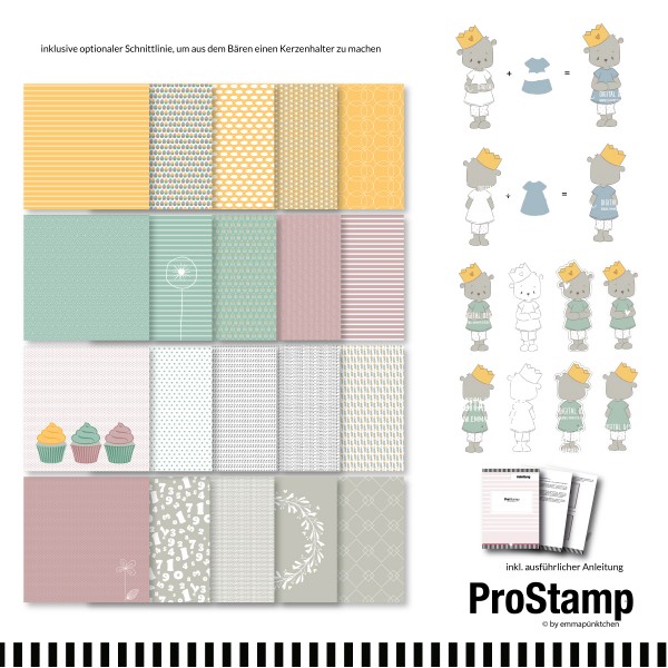 emmapünktchen ® - geburtstagsbär ProStamp