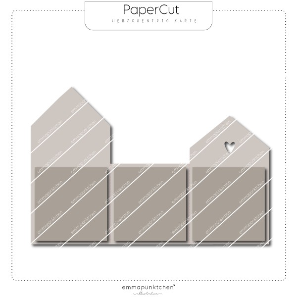 emmapünktchen ® - Herztrio PaperCut
