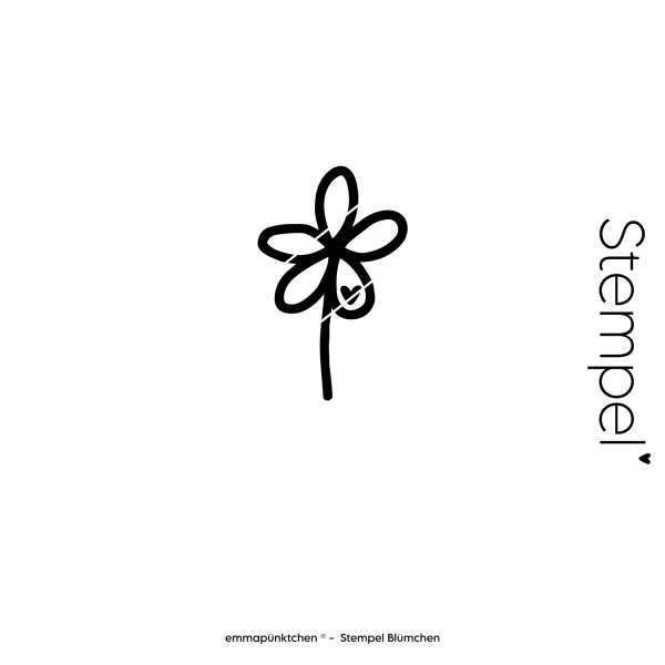 emmapünktchen - Holzstempel Blümchen